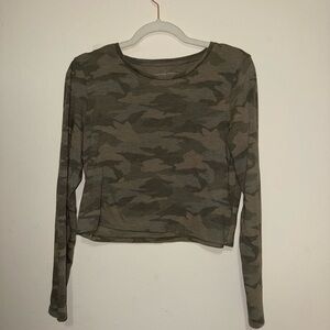 Camouflage Long Sleeve Top